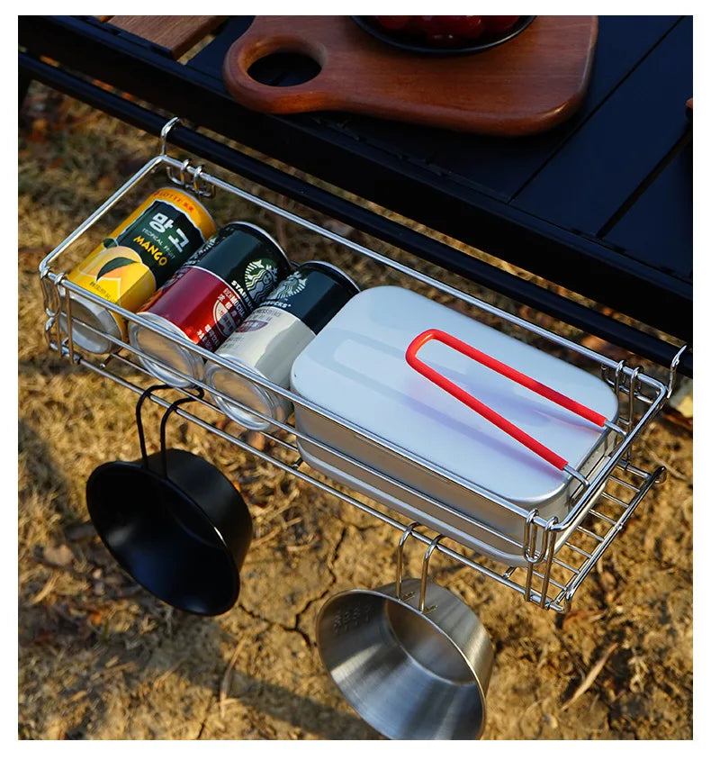 Outdoor Folding Table Extension Rack